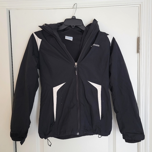 Columbia Jackets & Blazers - 2 IN 1 COLUMBIA WOMENS WINTER JACKET COAT BLACK & WHITE